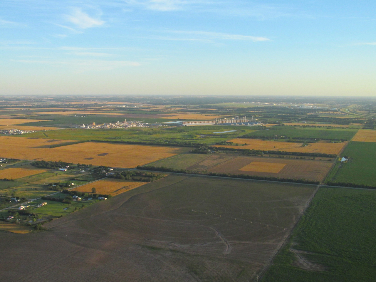 A Flight to Ellinwood, Kansas over The Great Harvest of 2013 by Brian FitzGerald "Sky Surfing