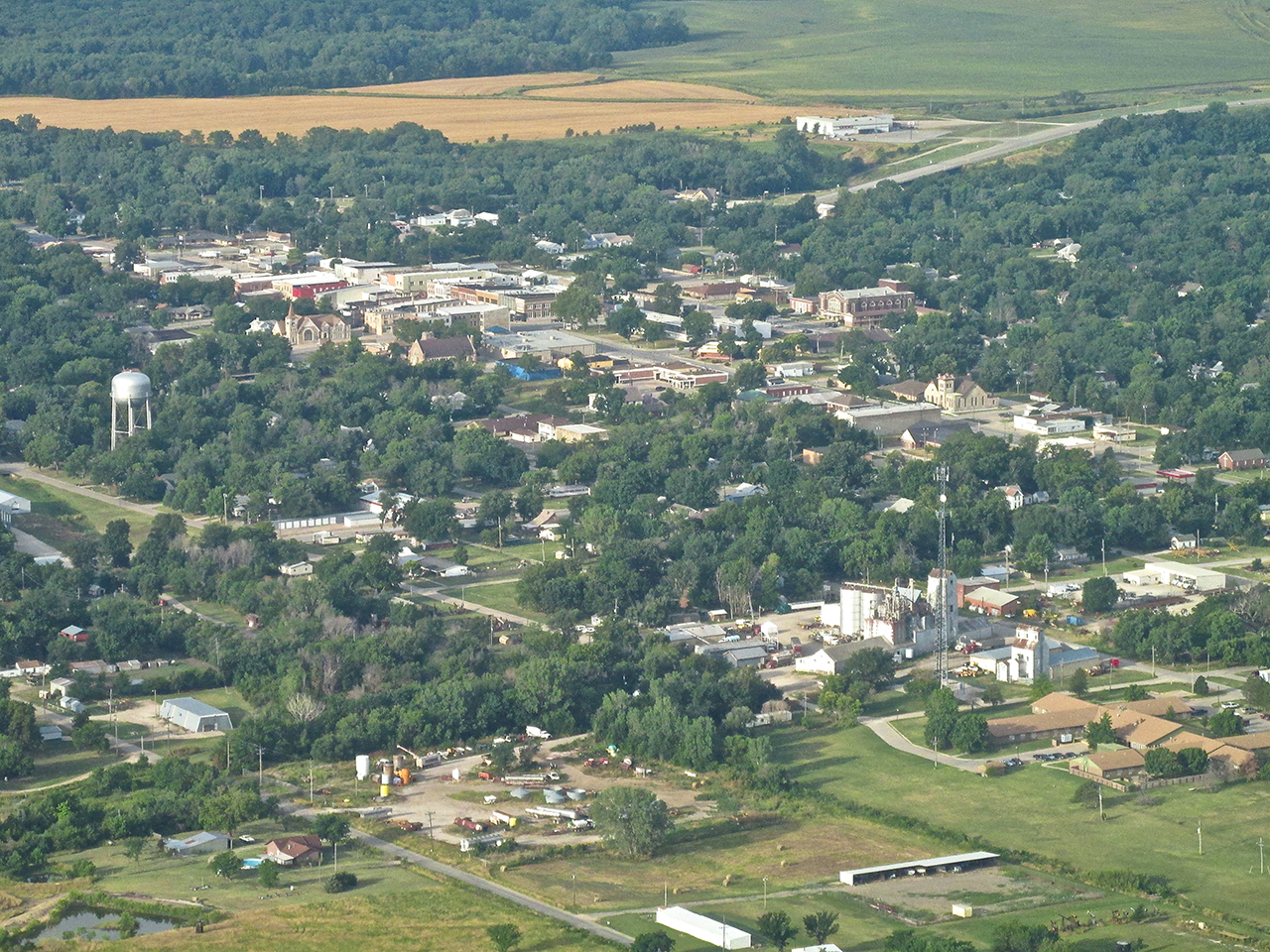 A Flight to Eureka, Kansas on The Fall River in The Flint Hills by Brian FitzGerald "Sky